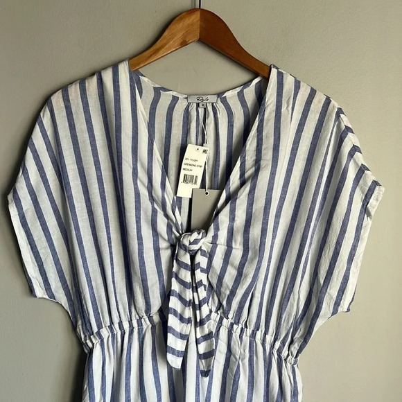 NEW Rails Charlotte Striped Tie-Front Dress - Picture 5 of 13